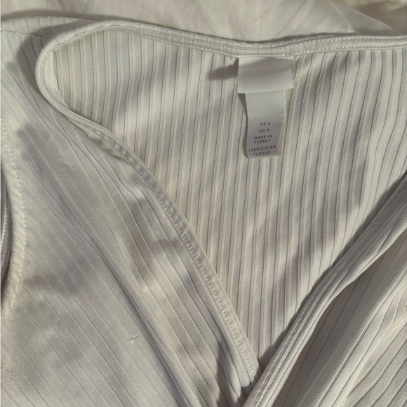 H&M women’s bodysuit (PAIR of 2) black and white - Picture 11 of 14